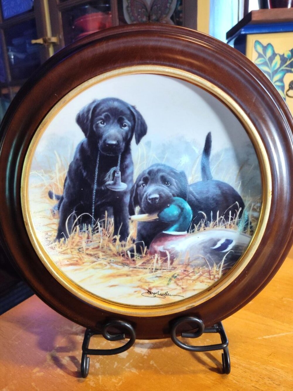 1993 Franklin Mint, Beginners' Luck Labrador deco plate SHIPS FREE